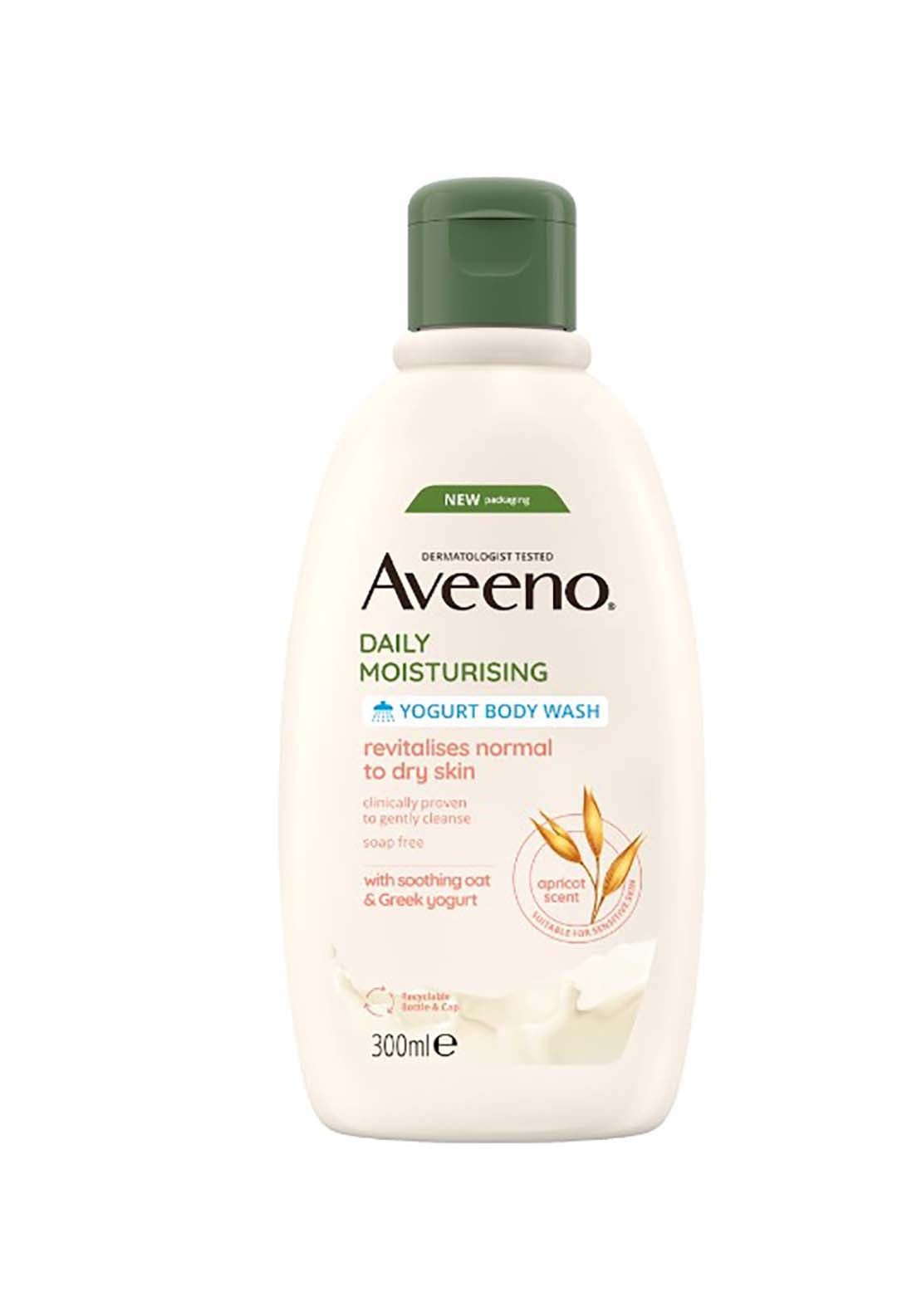 Aveeno Daily Moisturisng Yogurt Body Wash - Apricot &amp; Honey Scent 1 Shaws Department Stores