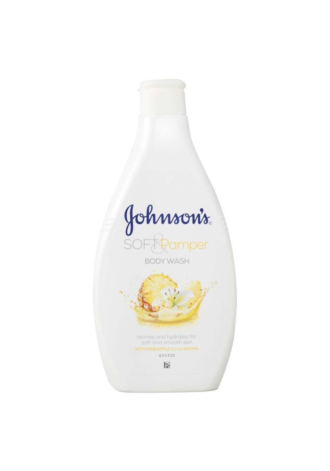 Johnsons Soft &amp; Pamper Bodywash 400ml 1 Shaws Department Stores