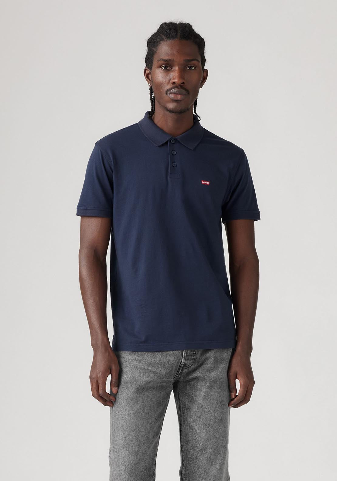 Levis Polo Shirt - Navy 1 Shaws Department Stores