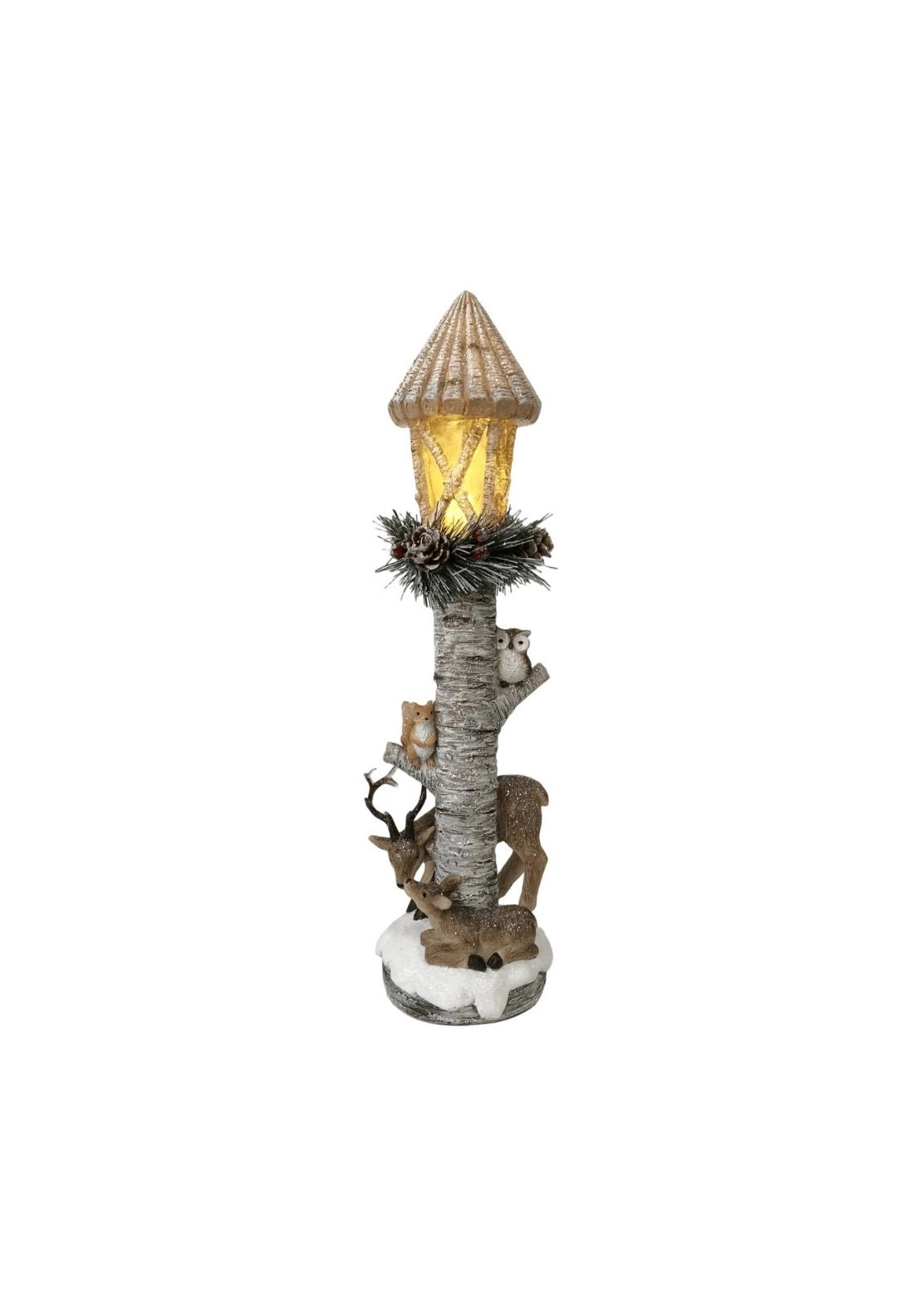 LED Street Lamp And Deer - Multi