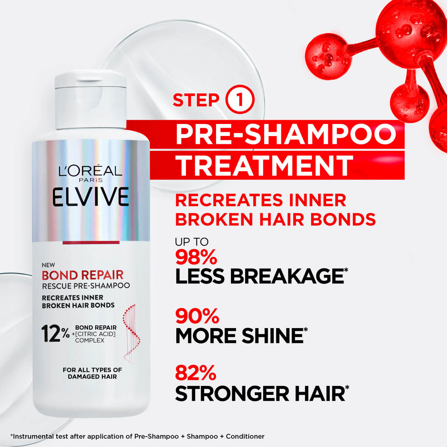 L’ Oréal Elvive Bond Repair Pre-Shampoo Treatment 200ml 2 Shaws Department Stores