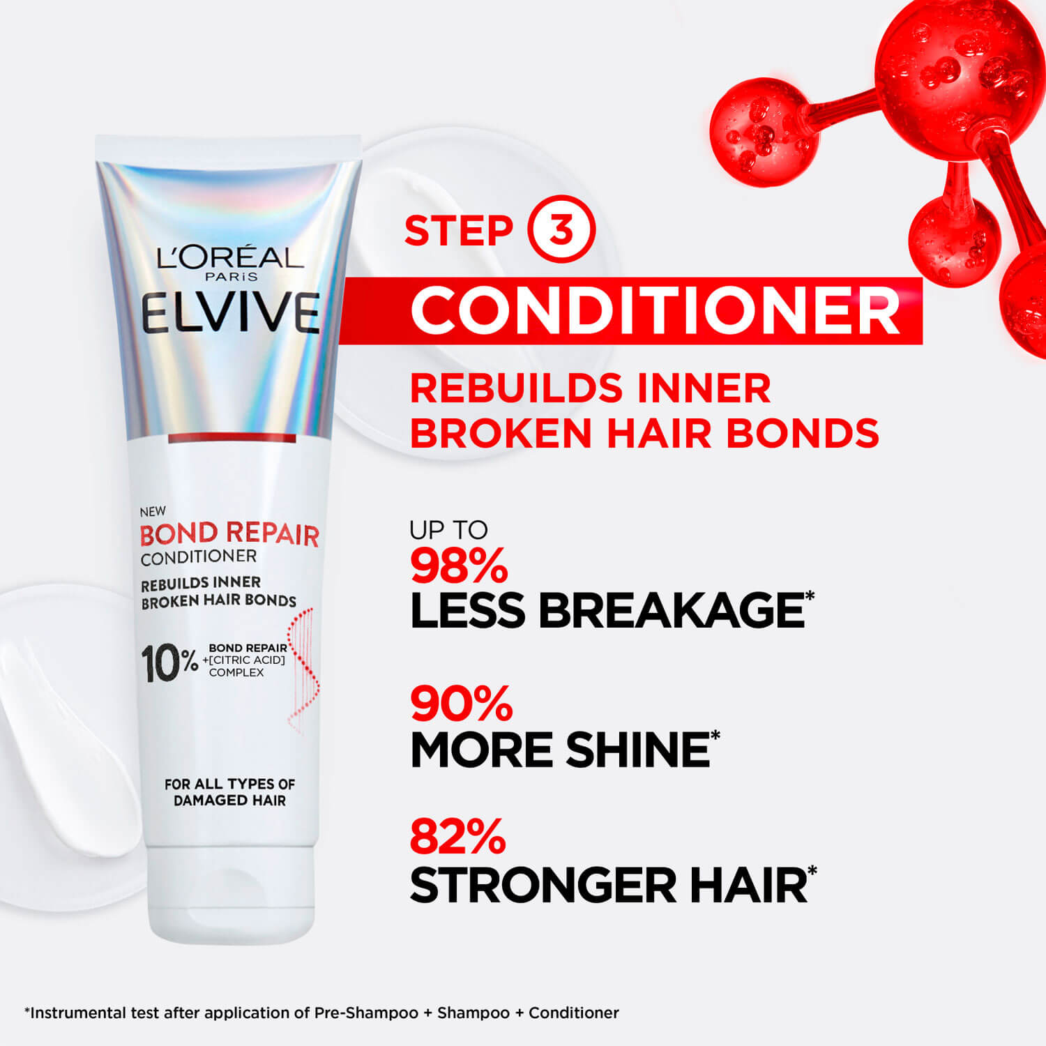 L’ Oréal Elvive Bond Repair Conditioner 150ml 2 Shaws Department Stores