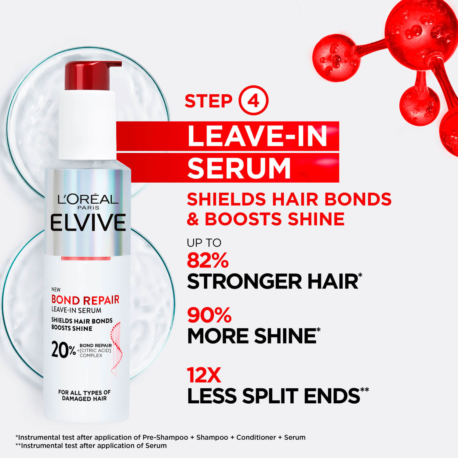 L’ Oréal Elvive Bond Repair Leave-In Serum 150ml 2 Shaws Department Stores