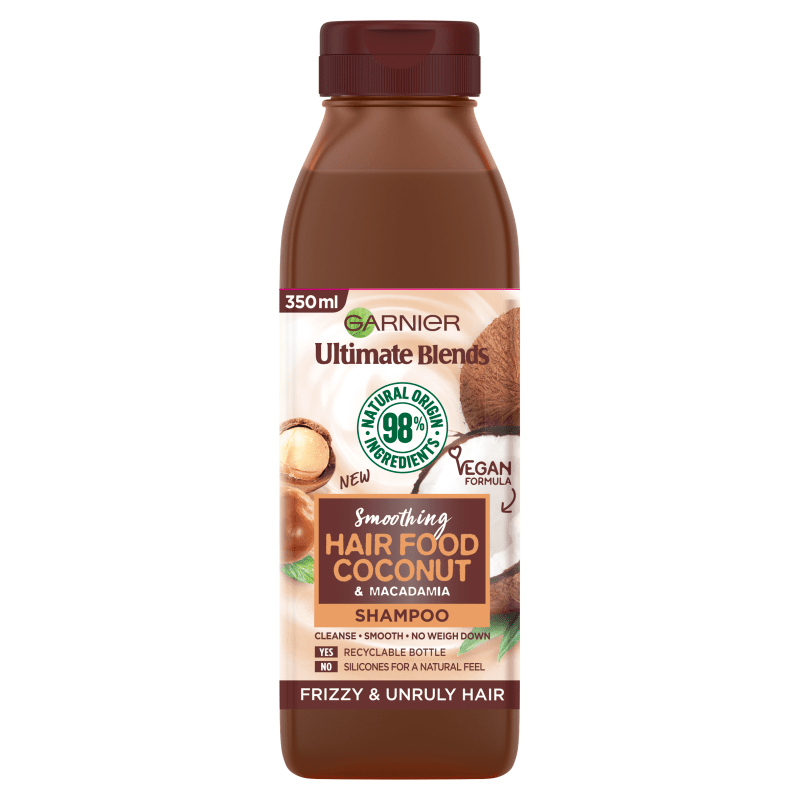 Garnier Ultimate Blends Smoothing Hair Food Coconut Shampoo - 350ml 1 Shaws Department Stores
