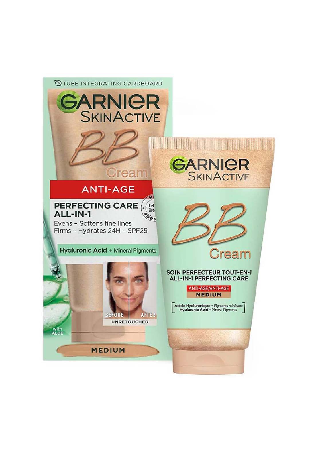 Garnier Garniergarnier Anti-Age Bb Cream Spf 25 Tinted Moisturiser 50ml Medium - Medium 1 Shaws Department Stores