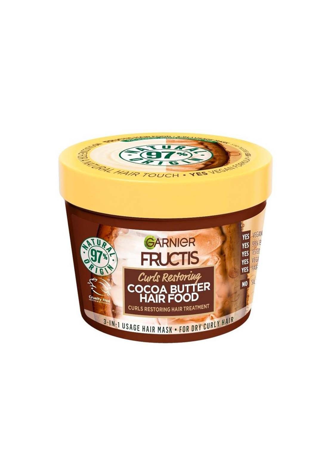 Garnier Ultimate Blends Hair Food Cocoa Butter 3 In 1 Hair Mask 1 Shaws Department Stores