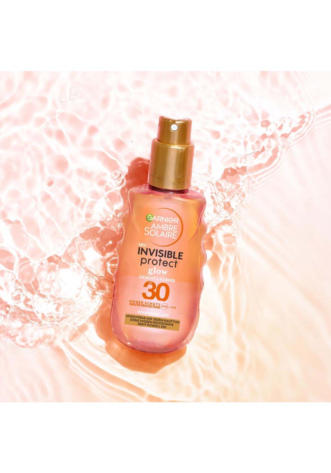 Garnier Ambre Solaire Invisible Protect Glow 30 SPF 1 Shaws Department Stores