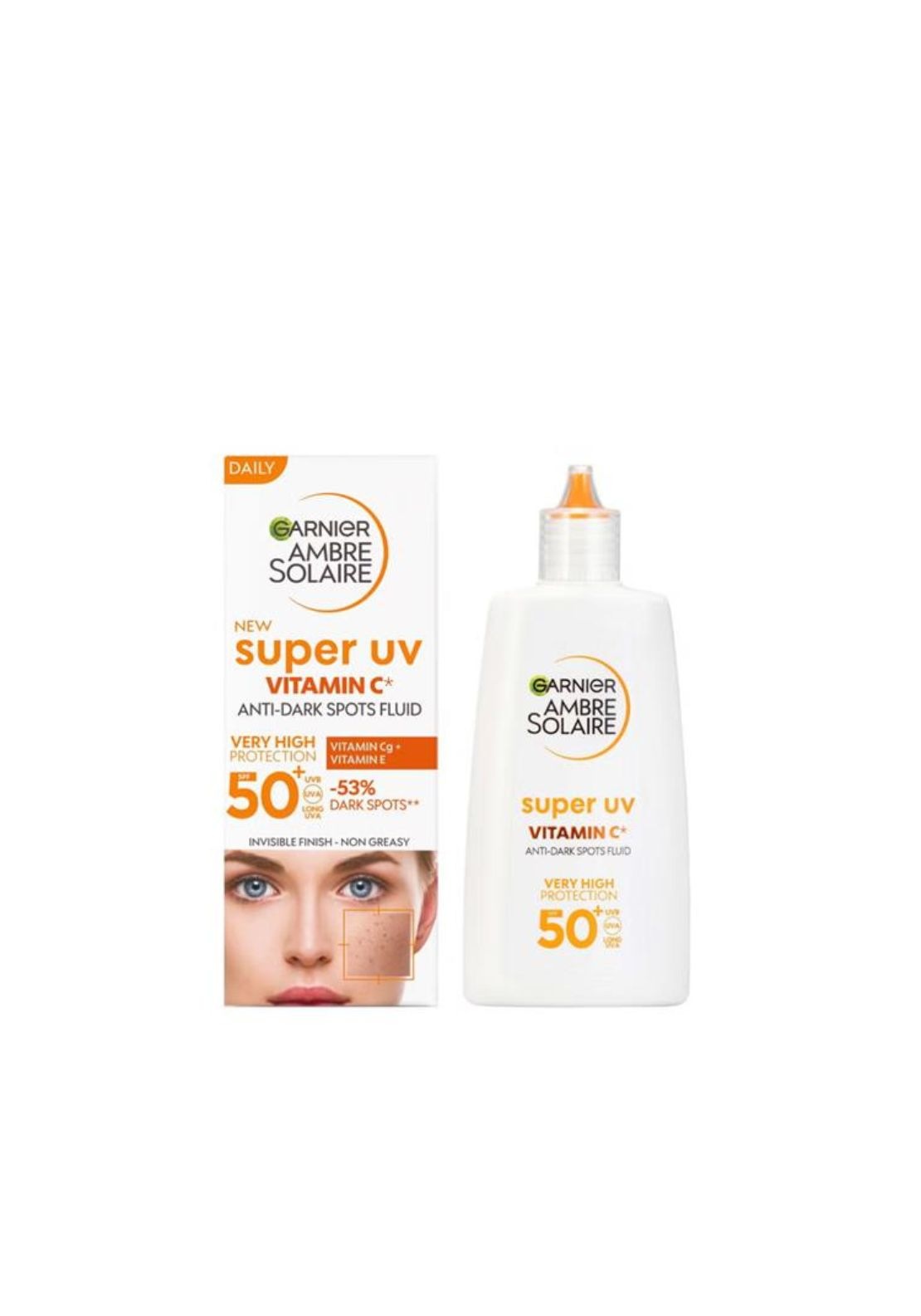 Garnier Ambre Solaire Super UV Vitamin C Fluid SPF50 1 Shaws Department Stores