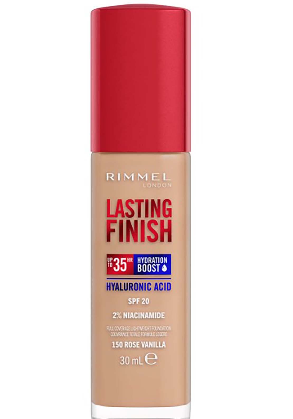 Rimmel Lasting Finish 35Hr Foundation 30ml - Rose Vanilla 1 Shaws Department Stores