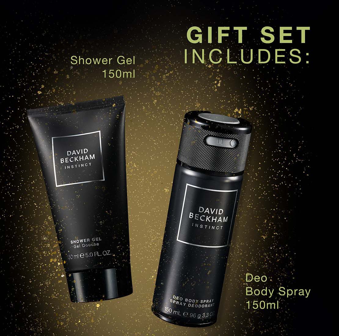 Beckham Instinct Deodorant Body Gift Set 150ml 2 Shaws Department Stores
