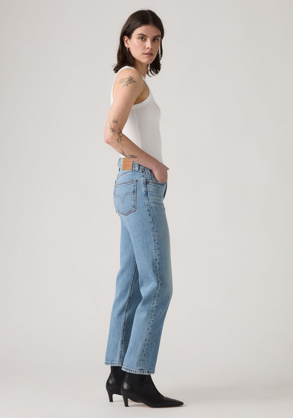 Levis 501 Crop Jeans - Fun Flare Lb 3 Shaws Department Stores