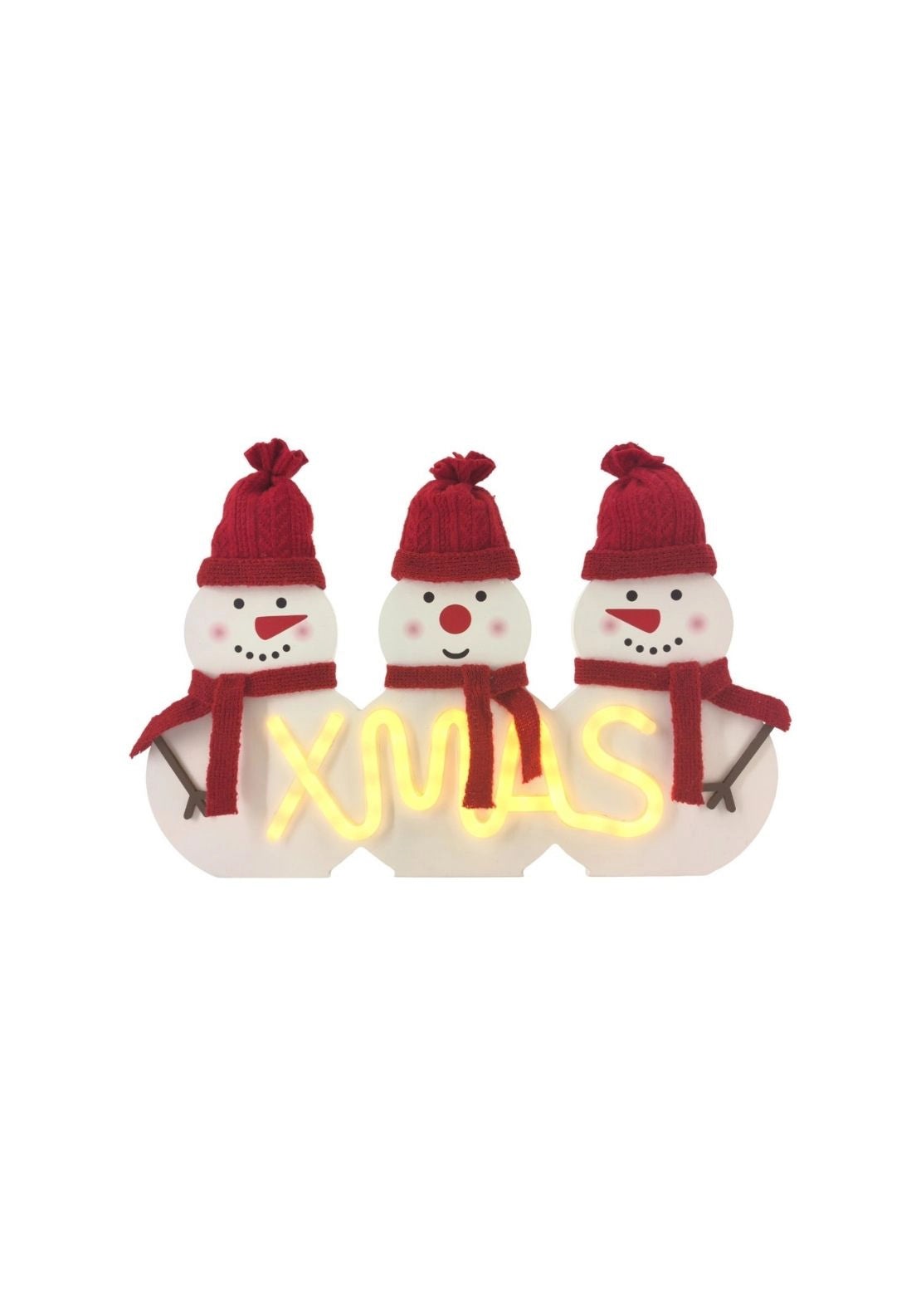 The Home Christmas LED Triple Snowmen - Multi 1 Shaws Department Stores