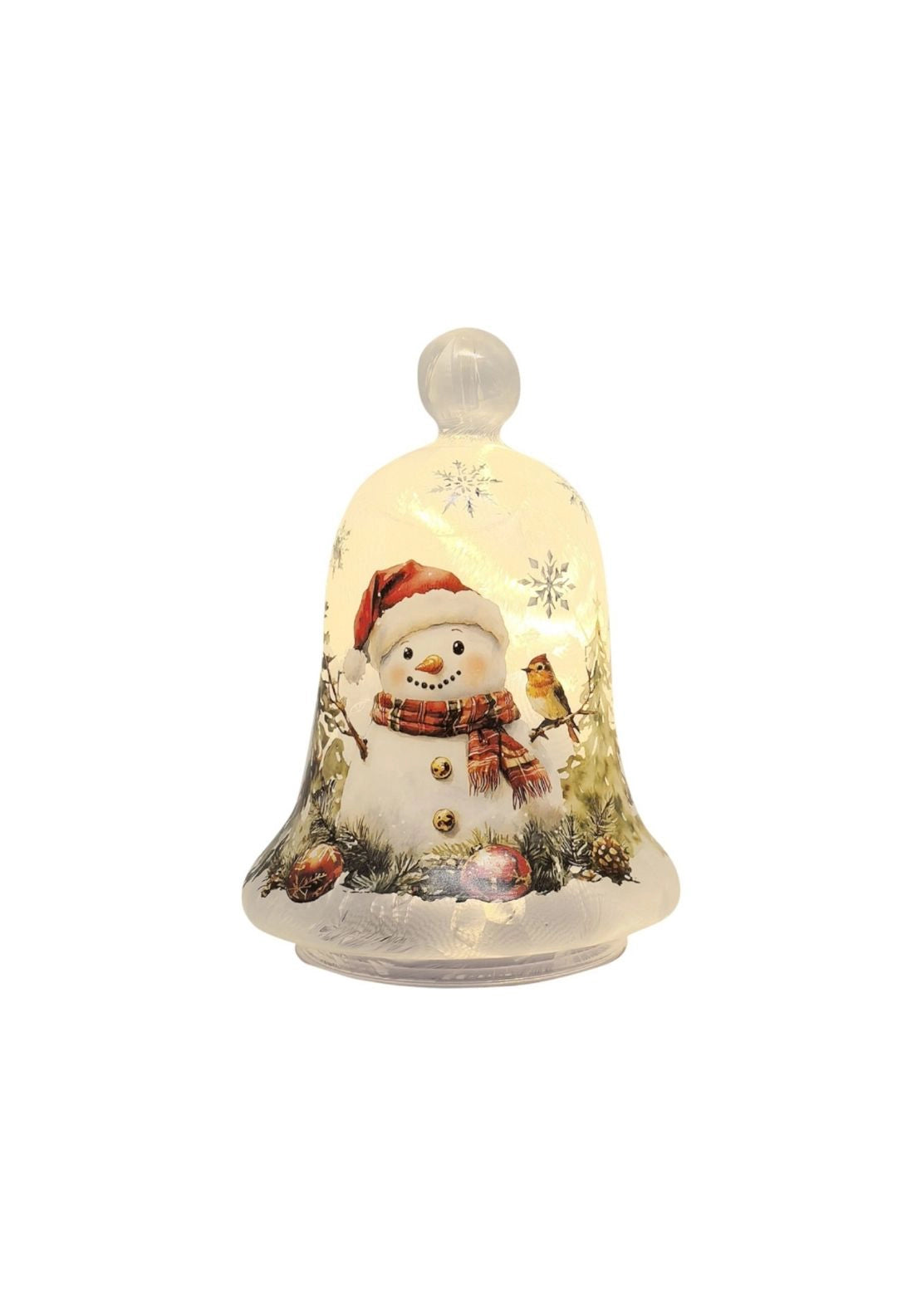LED Bell Snowman - Multi