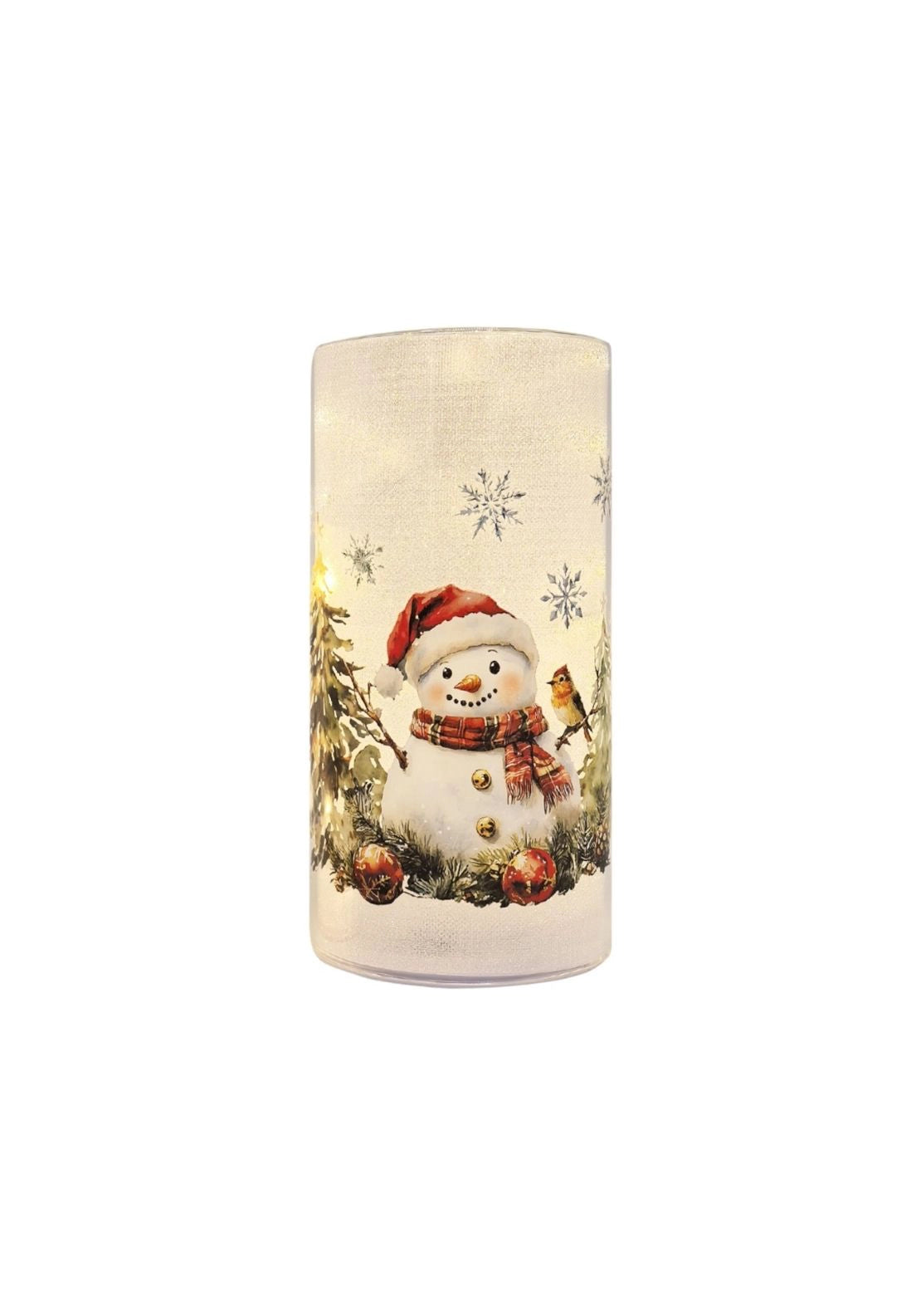 LED Snowman Column - Multi