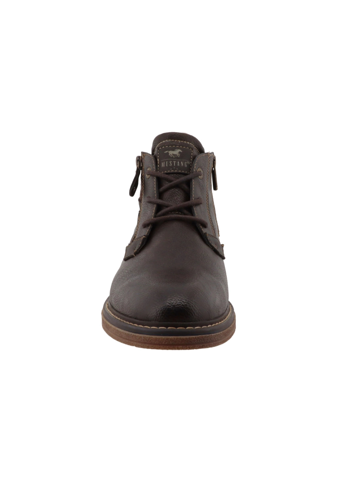 Side Zip Fabric Heel Boot - Mokka