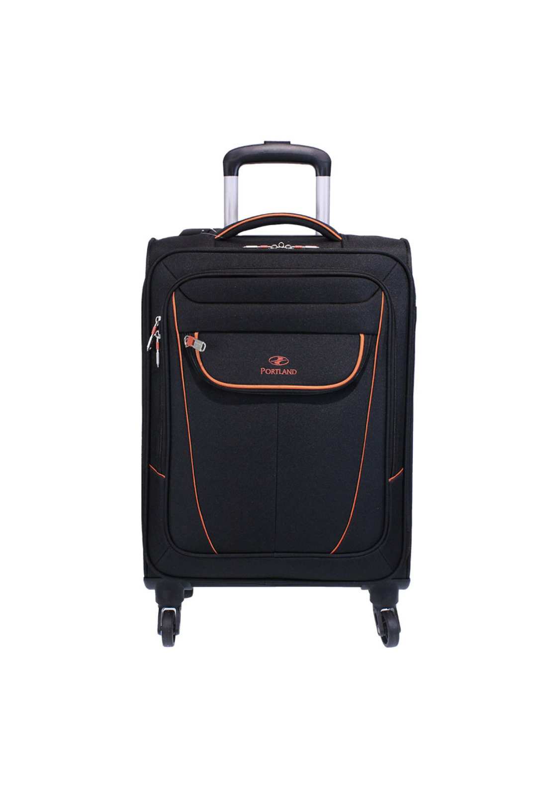 Portland Black Orlando Soft Shell Luggage - Black 1 Shaws Department Stores