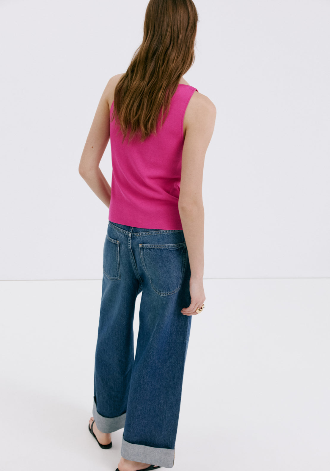 Fine-Knit Top - Pink