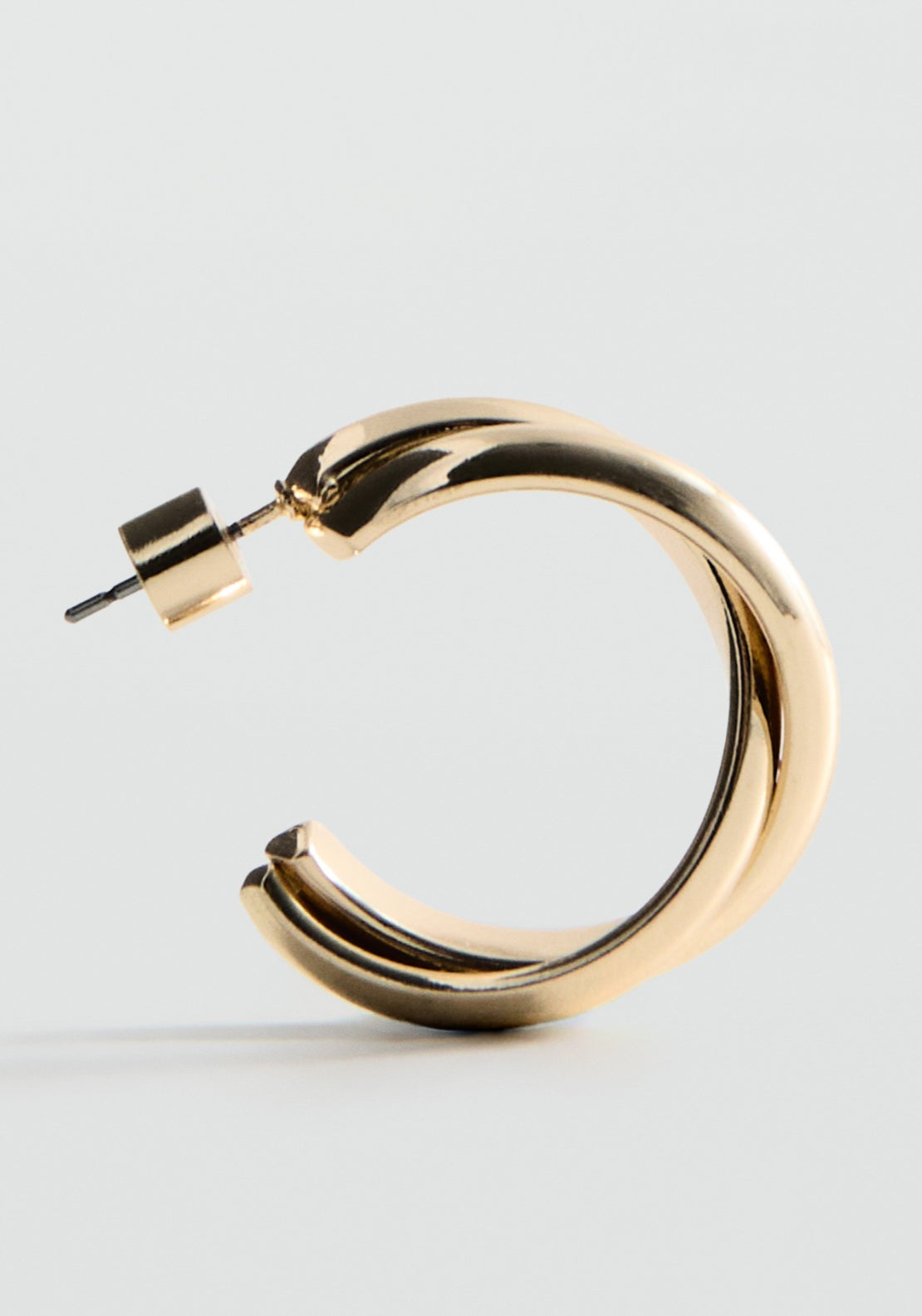 Interlinked Hoop Earrings - Gold