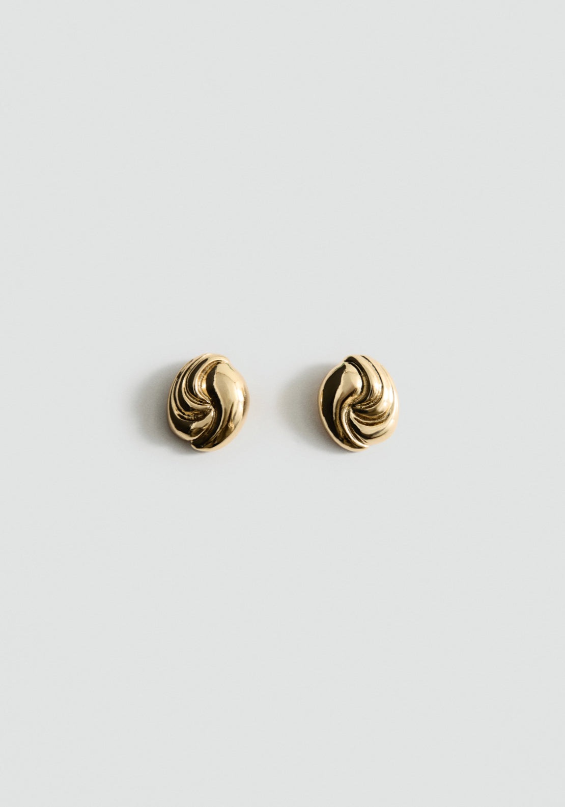 Textured Relief Earrings - Gold