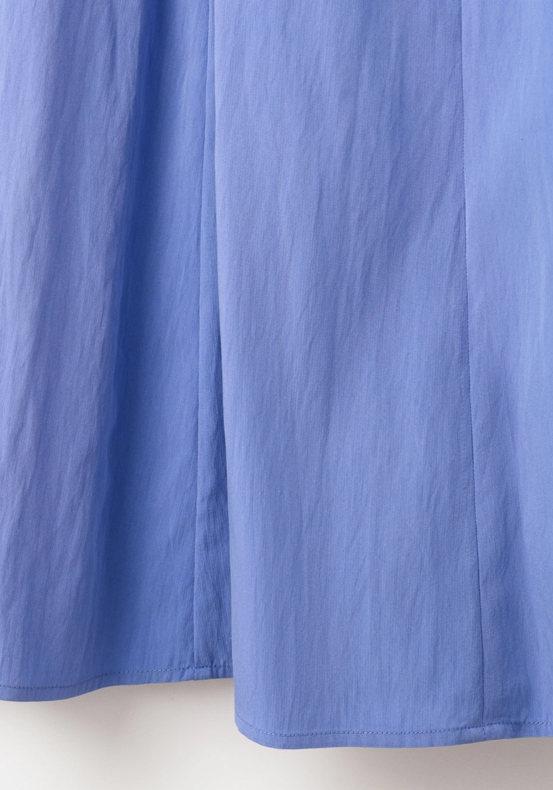 A-Line Crinkle Effect Dress - Blue