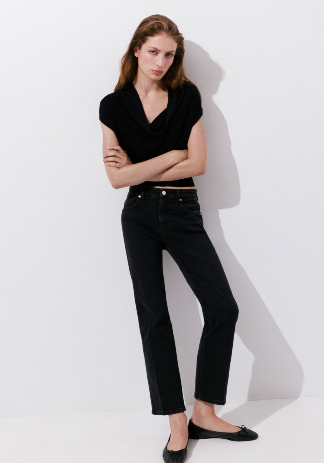 Sienna Flared Cropped Jeans - Denim Grey