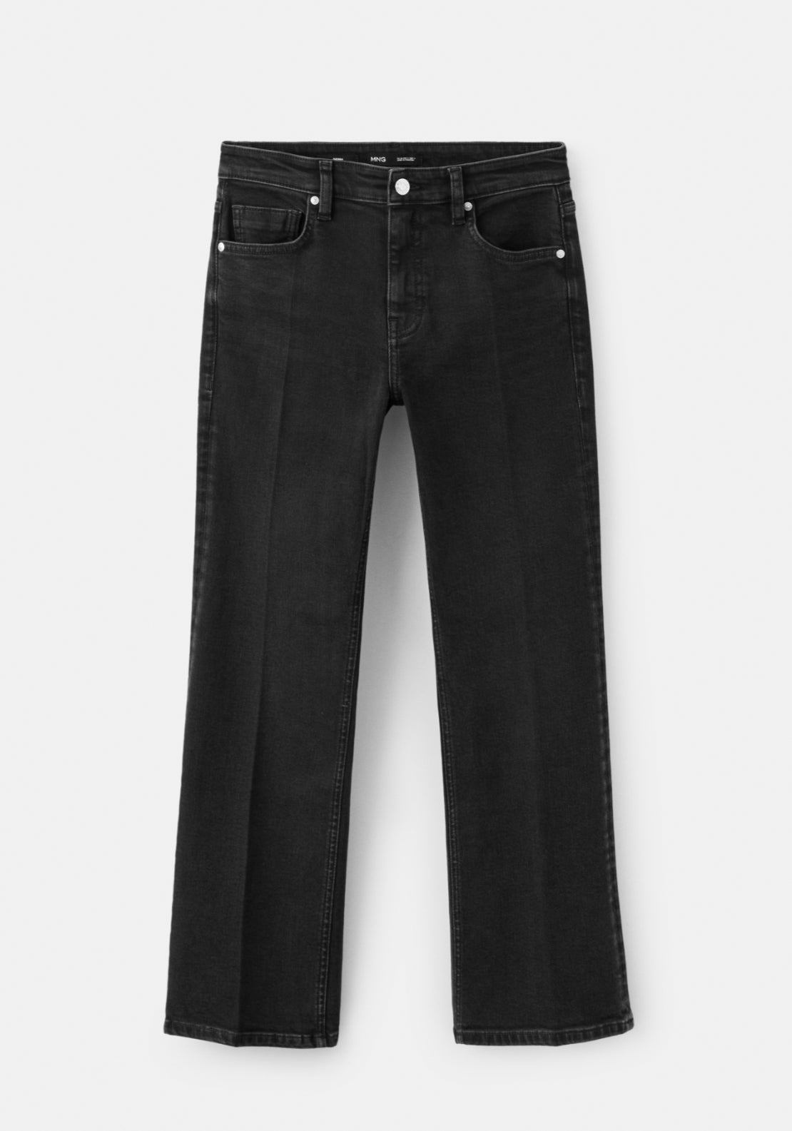 Sienna Flared Cropped Jeans - Denim Grey