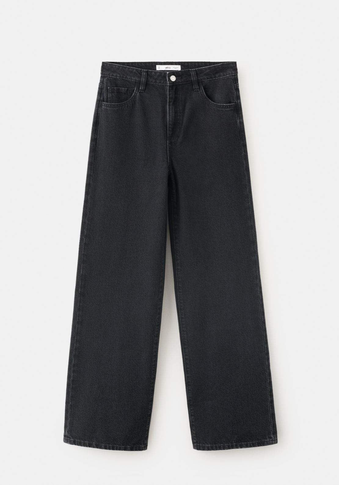 Danila High-Waisted Wide Leg Jeans - Denim Grey