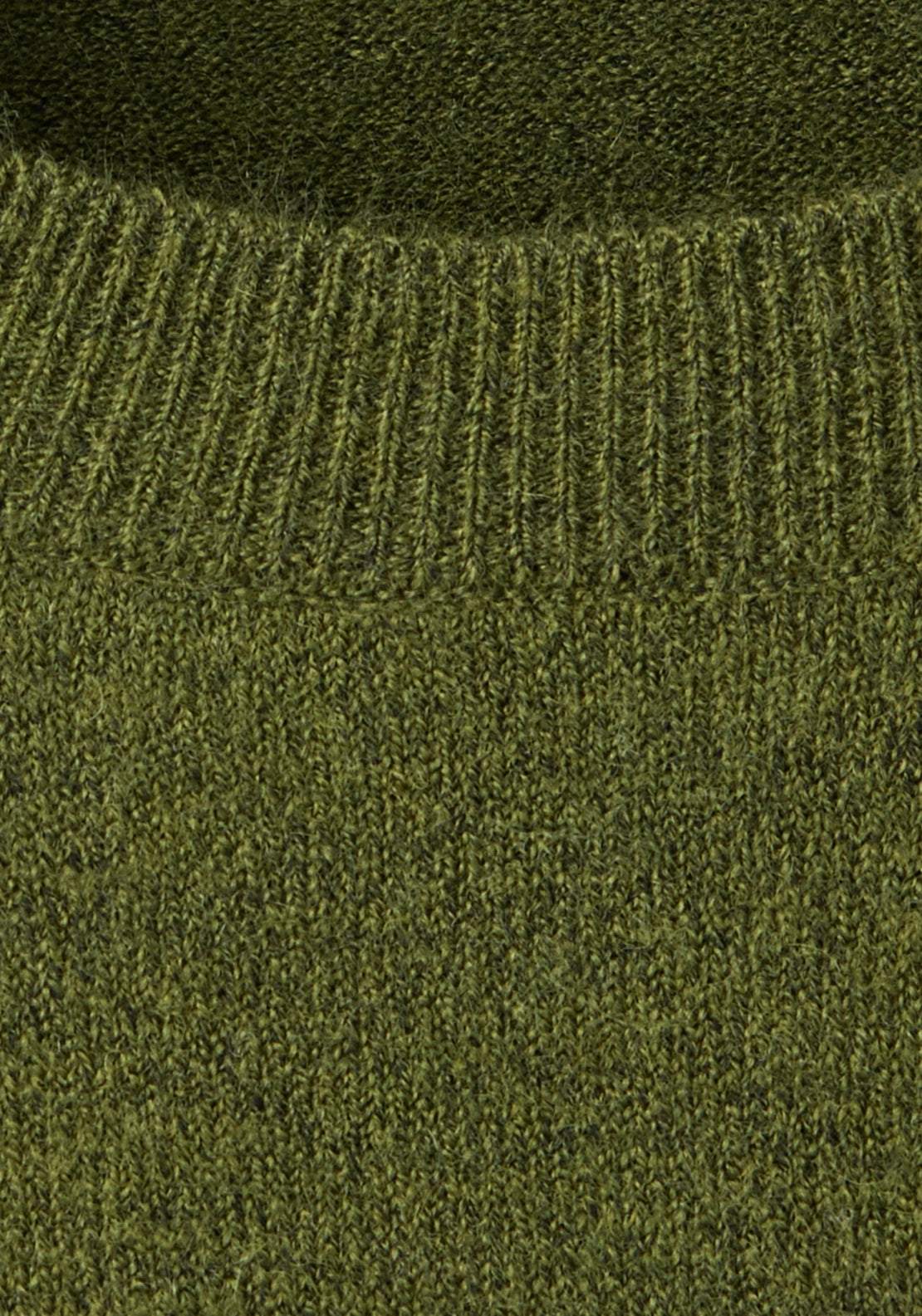 Short Sleeved Knitted Sweater - Green