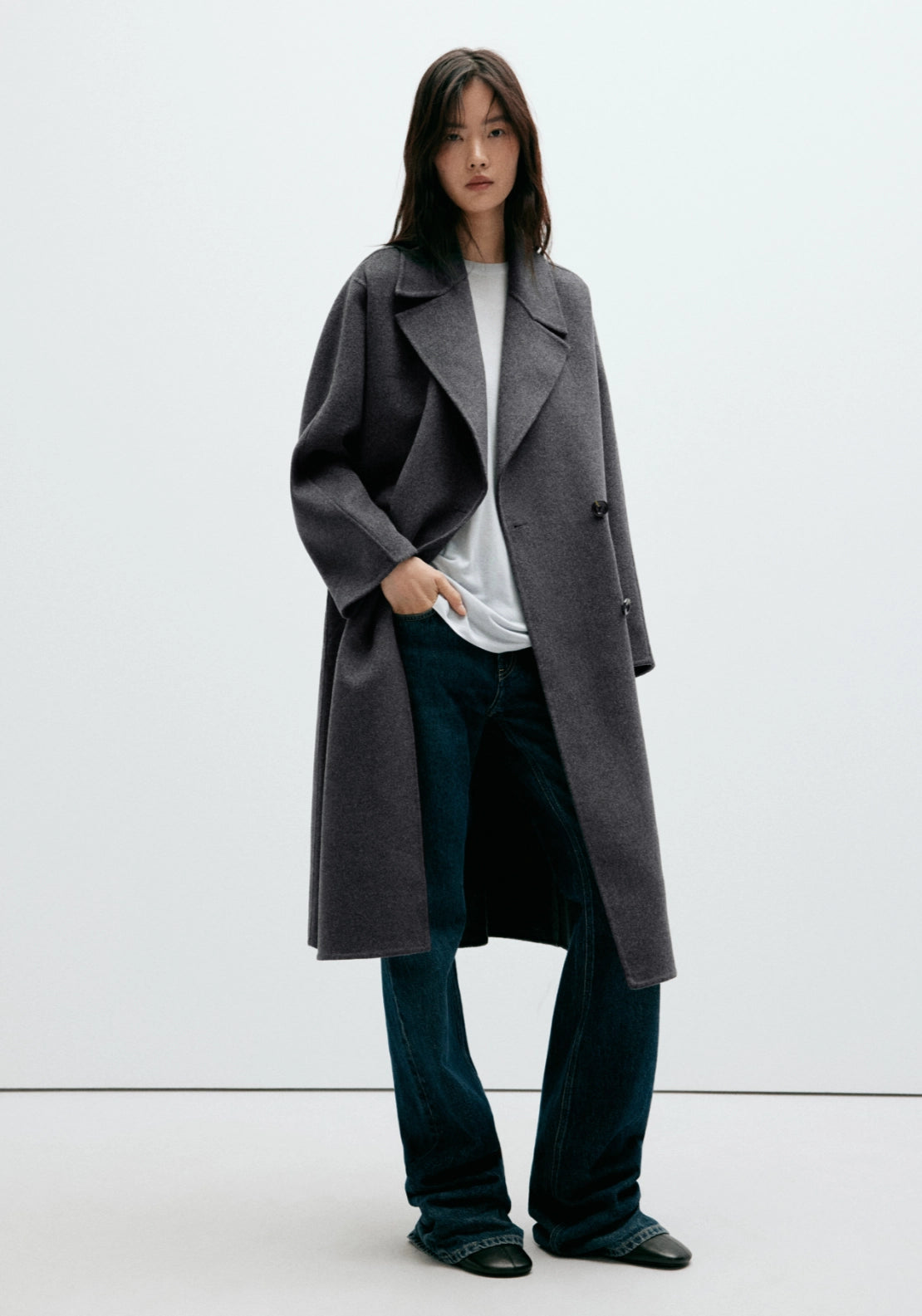 Handmade Wool Coat - Grey
