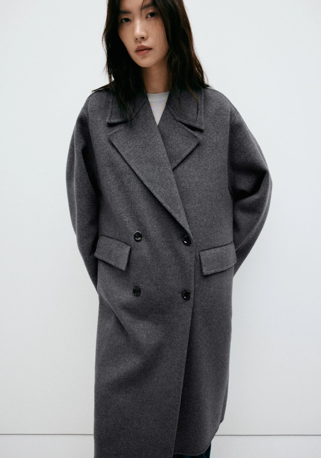 Handmade Wool Coat - Grey