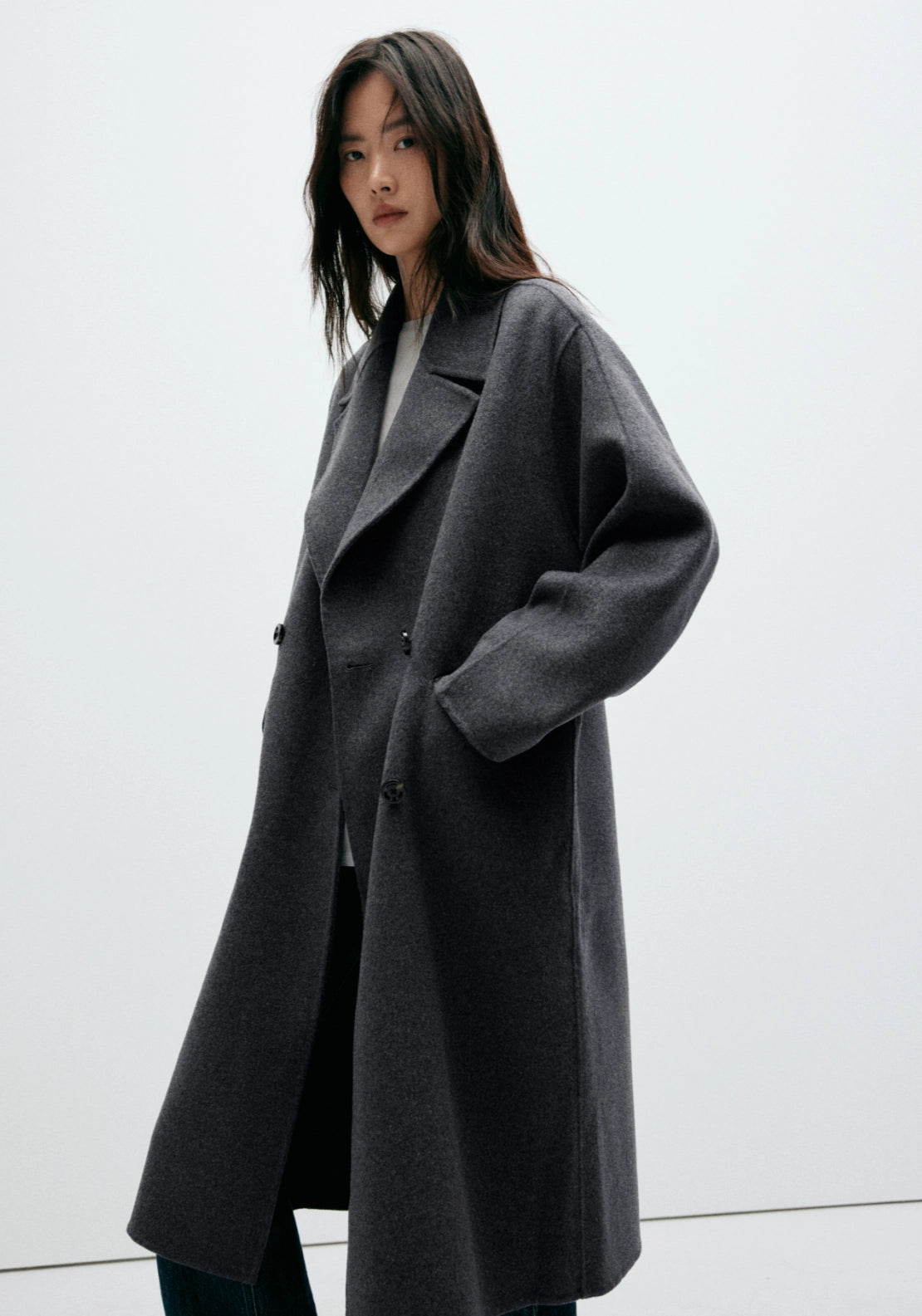 Handmade Wool Coat - Grey