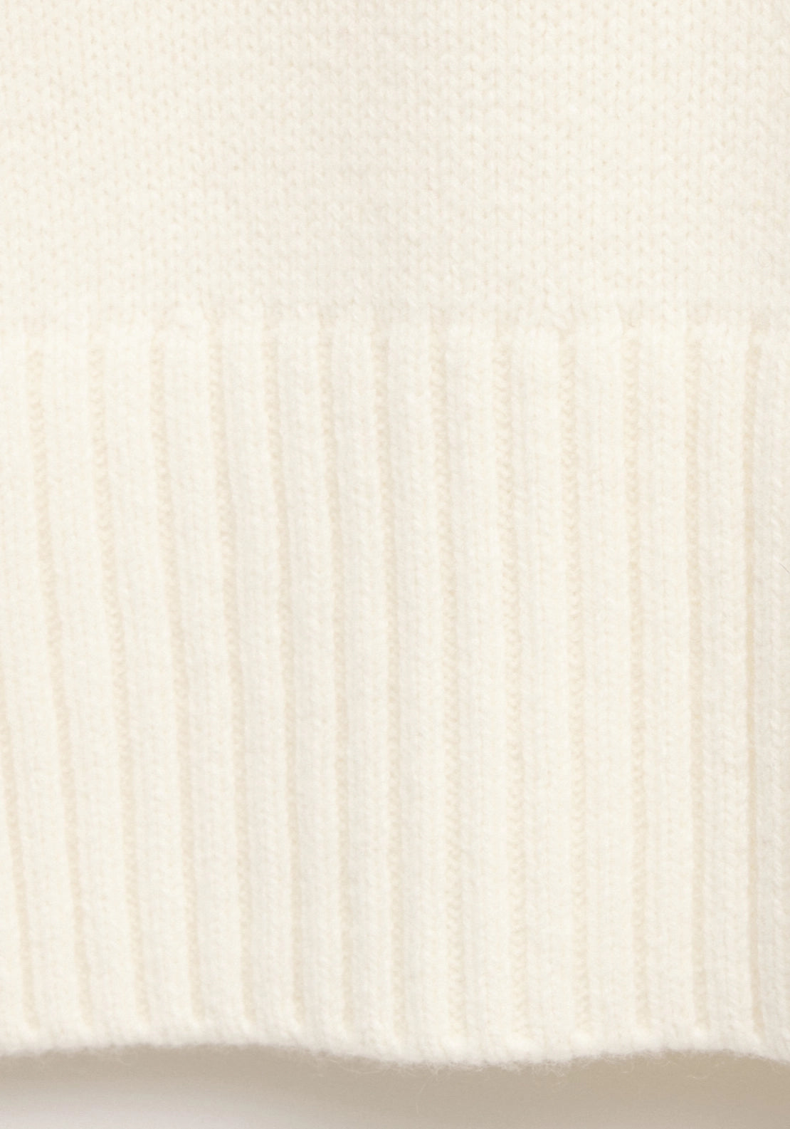 Turtleneck Wool Sweater - White