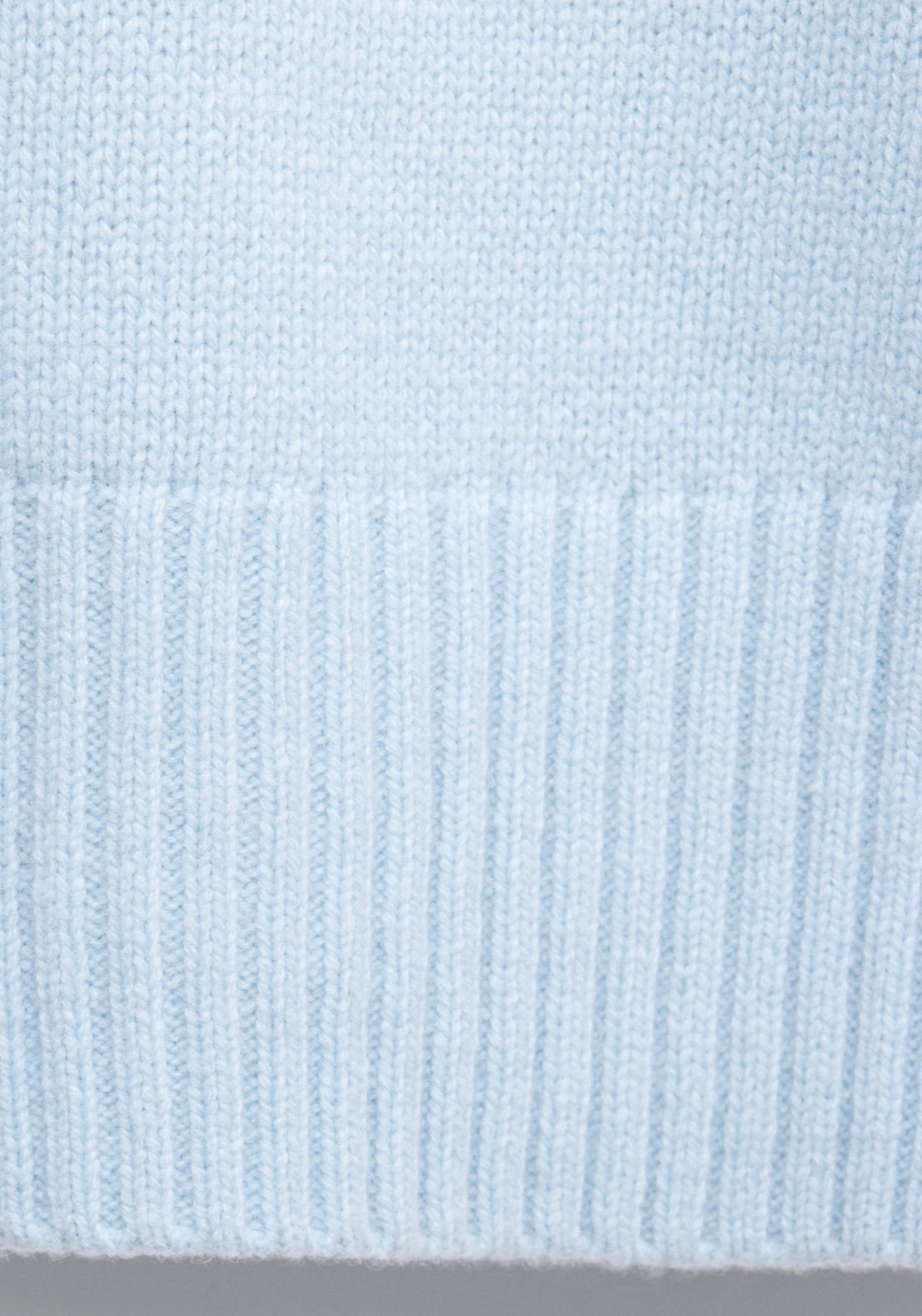 Turtleneck Wool Sweater - Blue