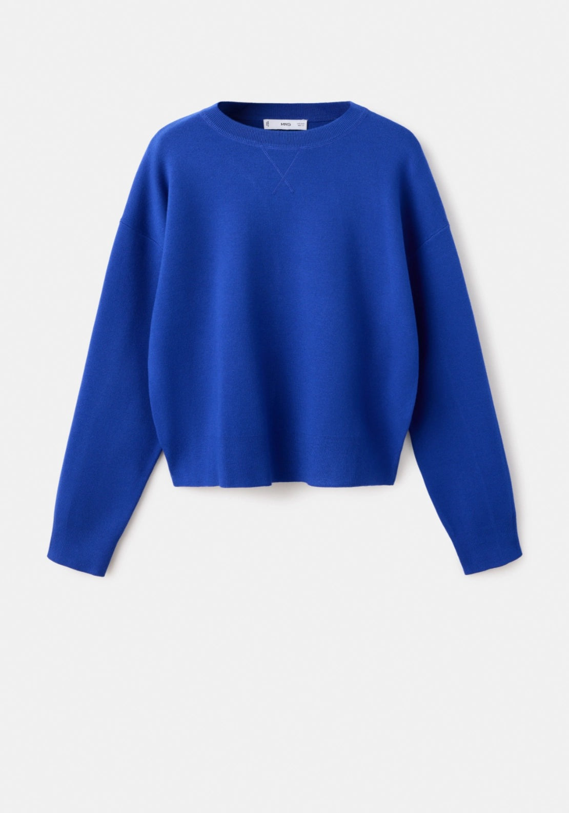 Knit Crew Neck Sweater - Blue
