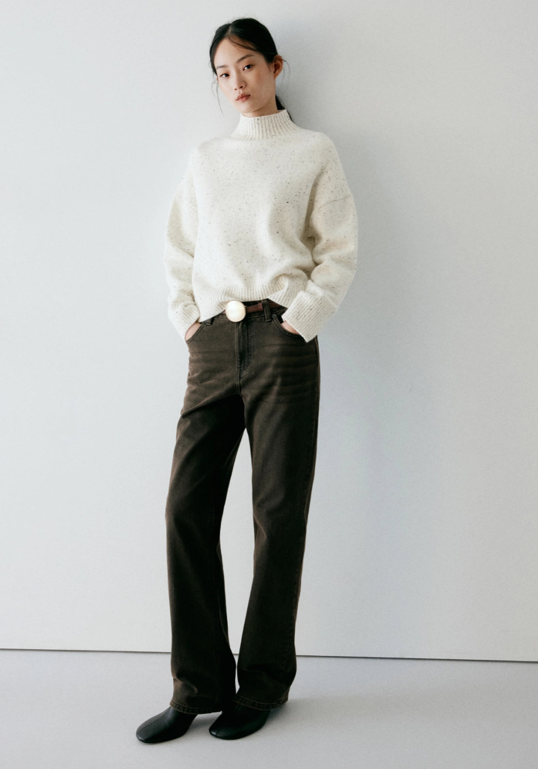 Turtleneck Sweater - Cream