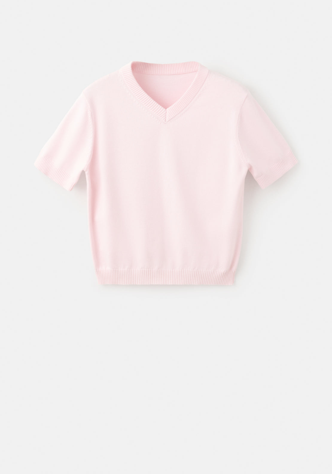 100% Cotton Fine Knitted Sweater - Pink