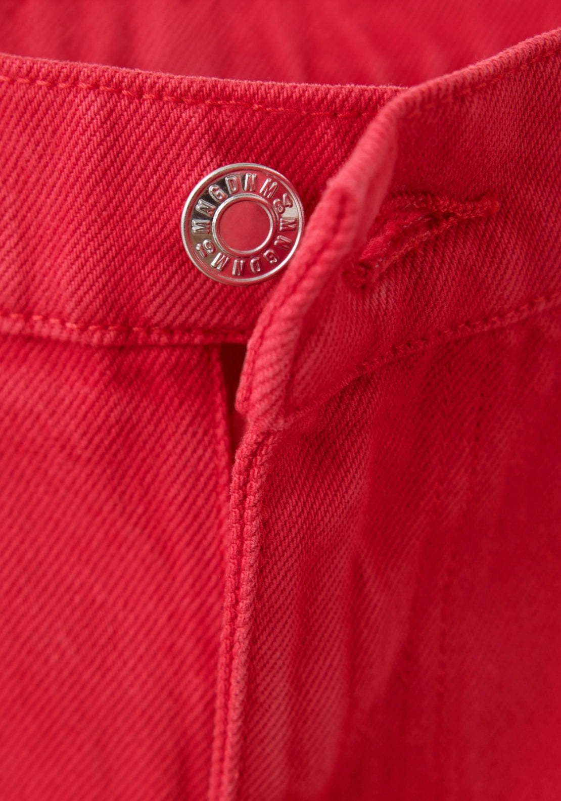 Simone Cotton Balloon Jeans - Red