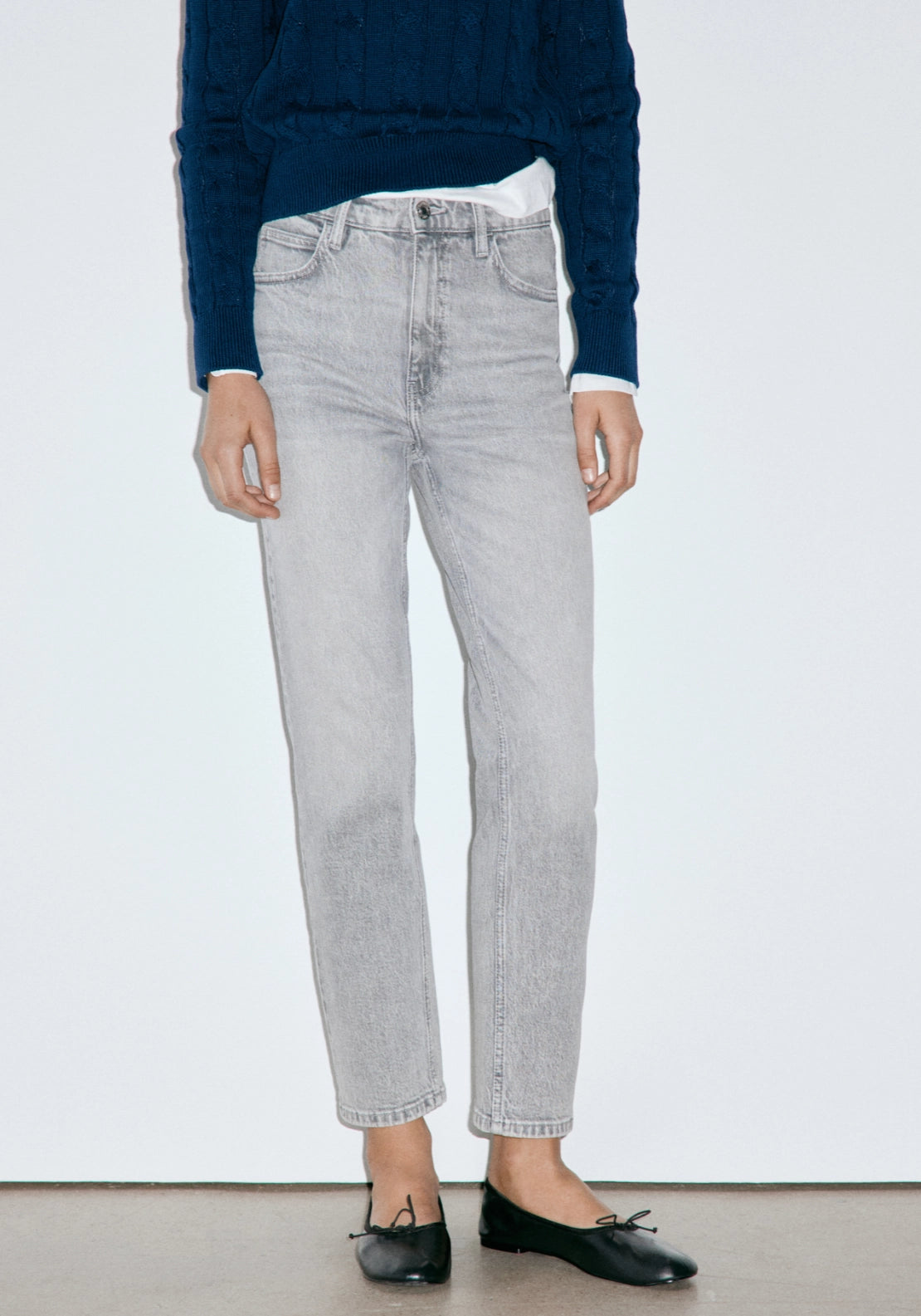 Newmom Comfort High Rise Jeans - Denim Grey