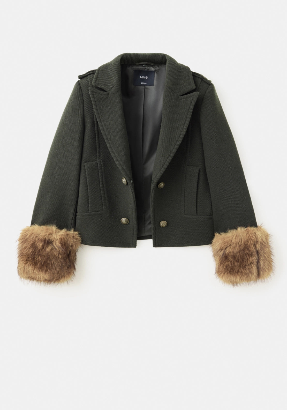 Earthy Tones Boho Coat - Green
