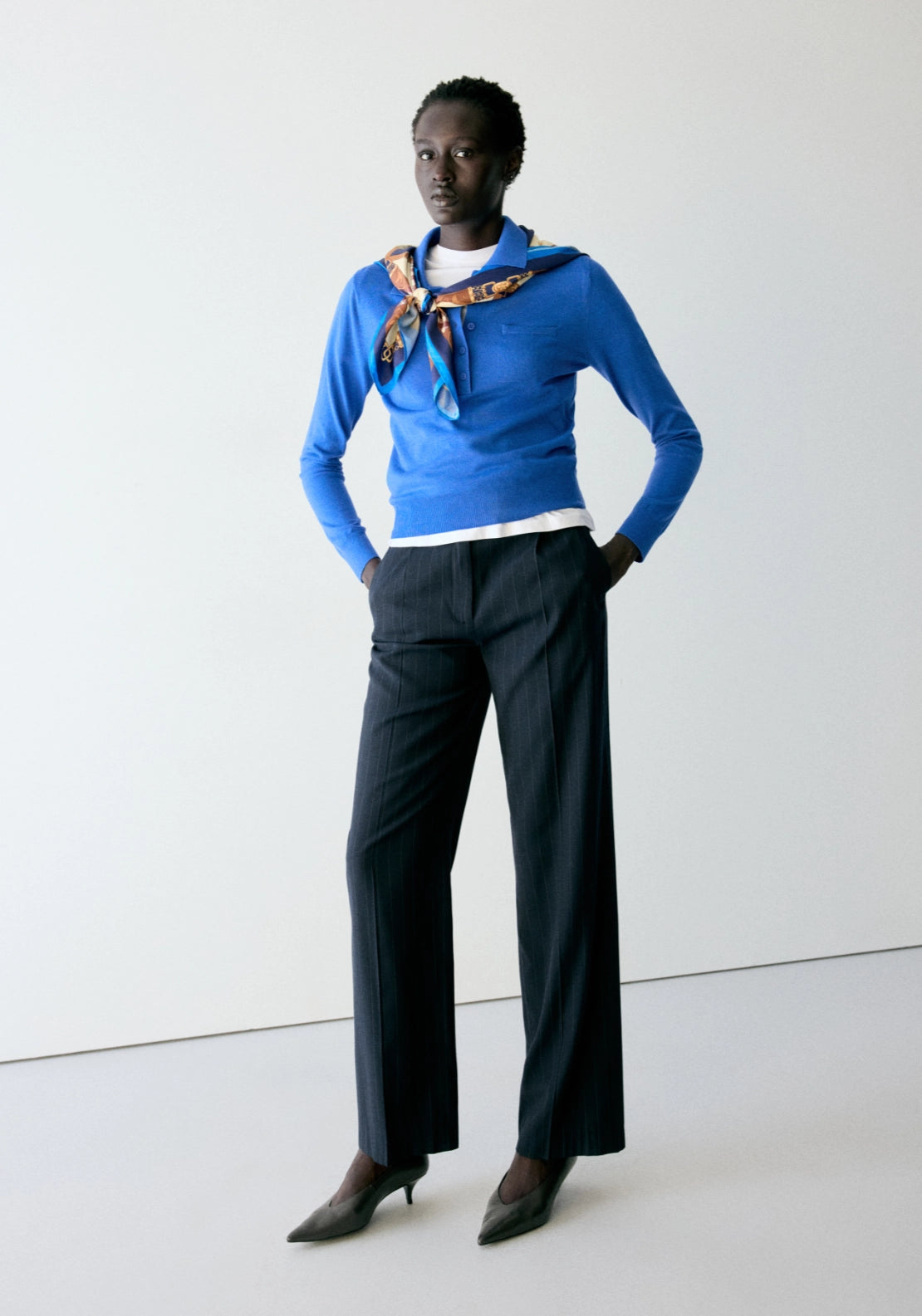 Polo Shirt With Pocket - Blue