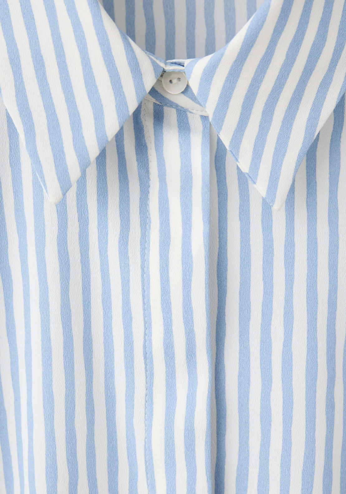 Printed Straight Shirt - Blue