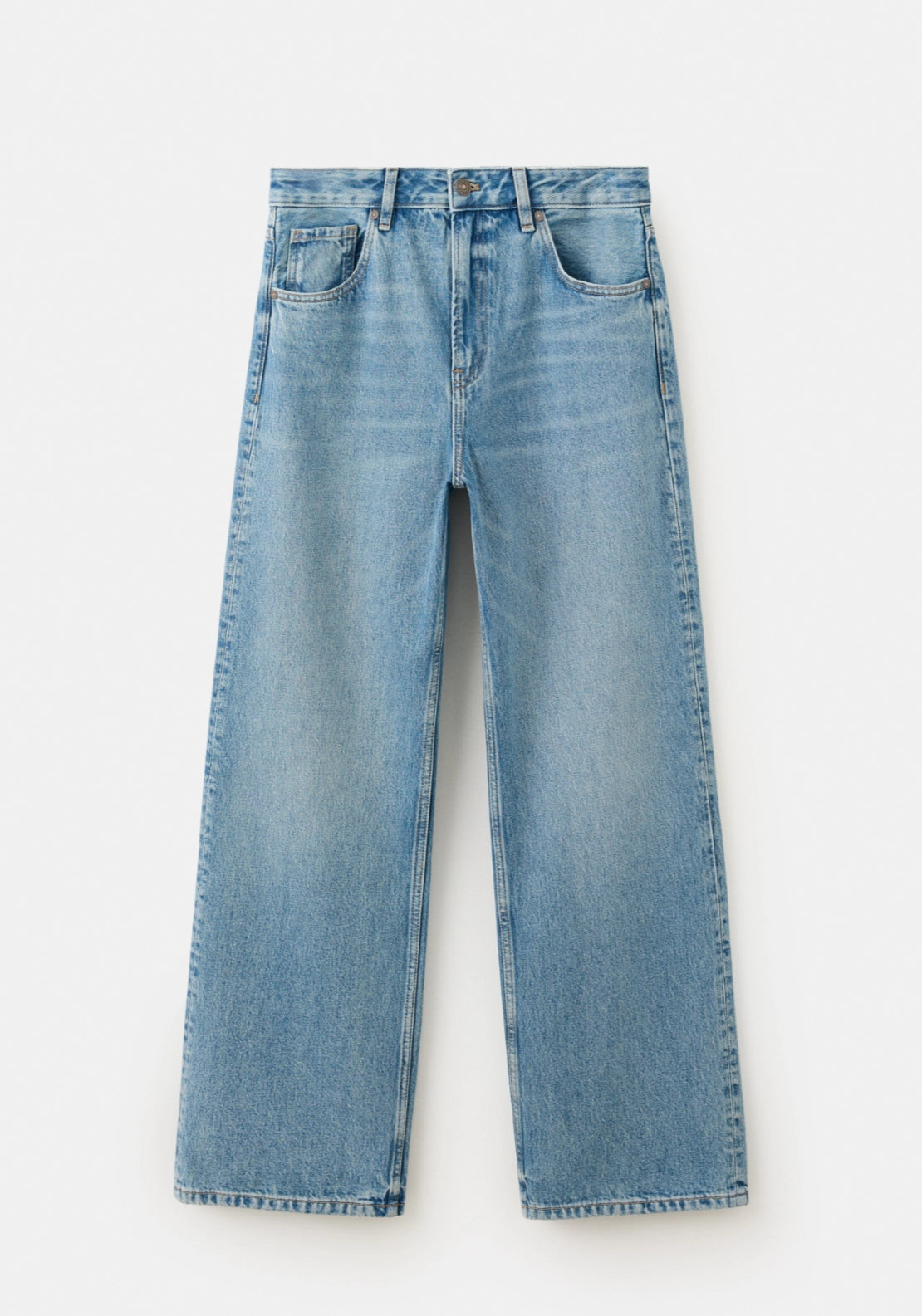 Miami Medium Rise Straight Fit Jeans - Denim Blue