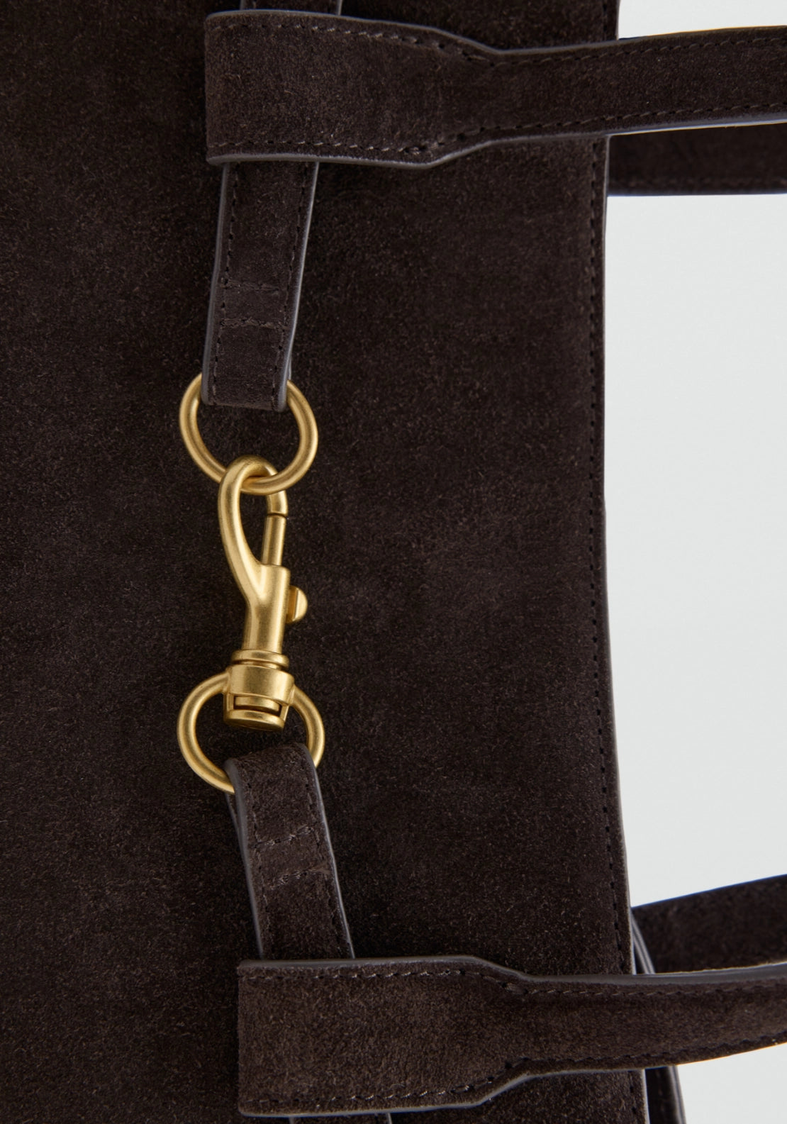 Equestrian Style Shoulder Bag - Brown