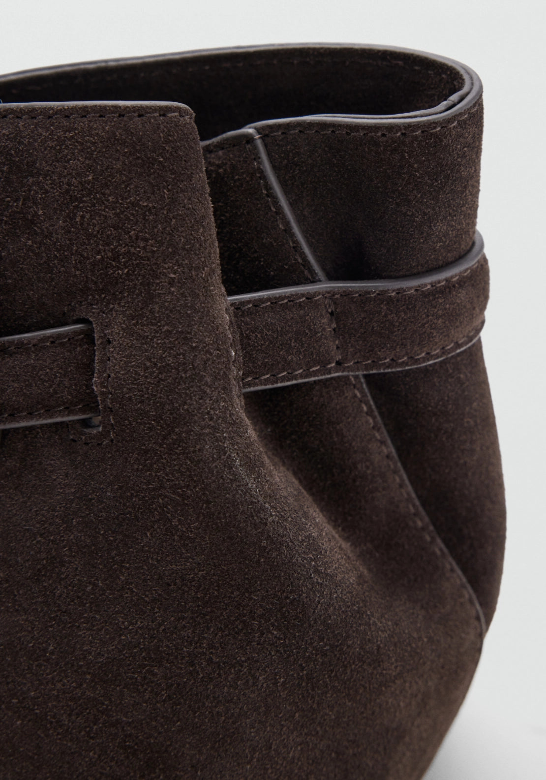 Equestrian Style Shoulder Bag - Brown