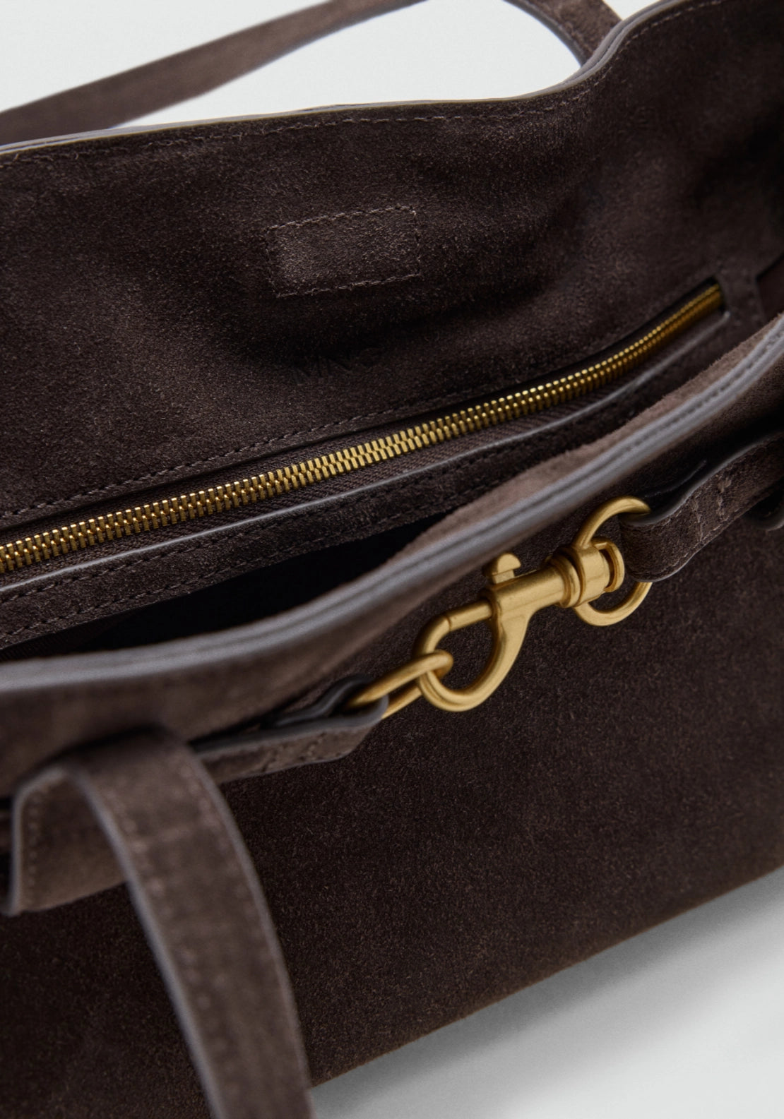 Equestrian Style Shoulder Bag - Brown