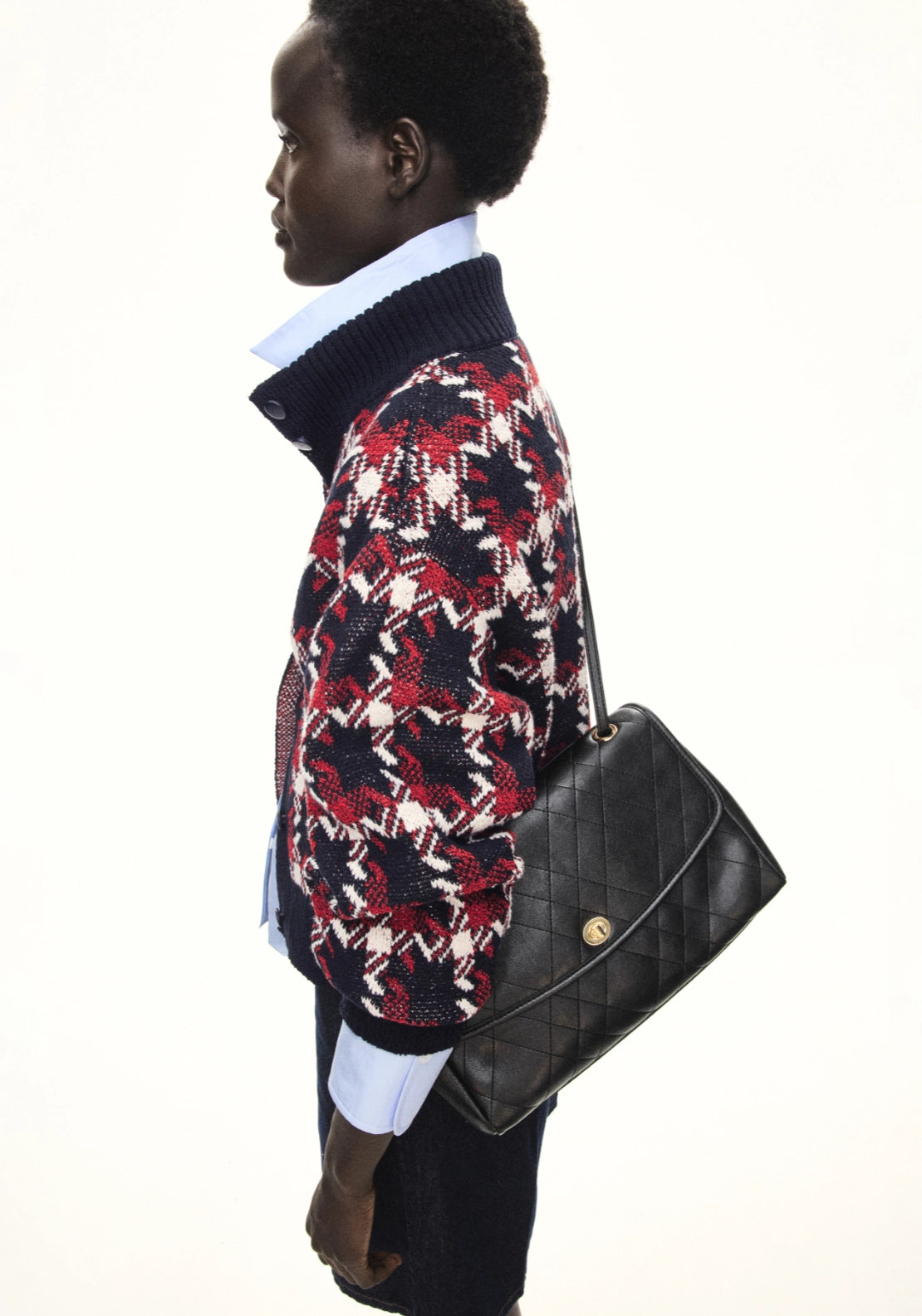 Charlie  Beige Shoulder Bag - Black