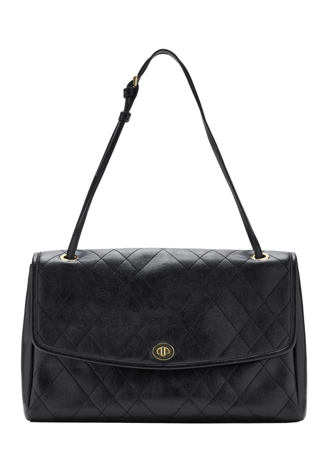 Charlie  Beige Shoulder Bag - Black
