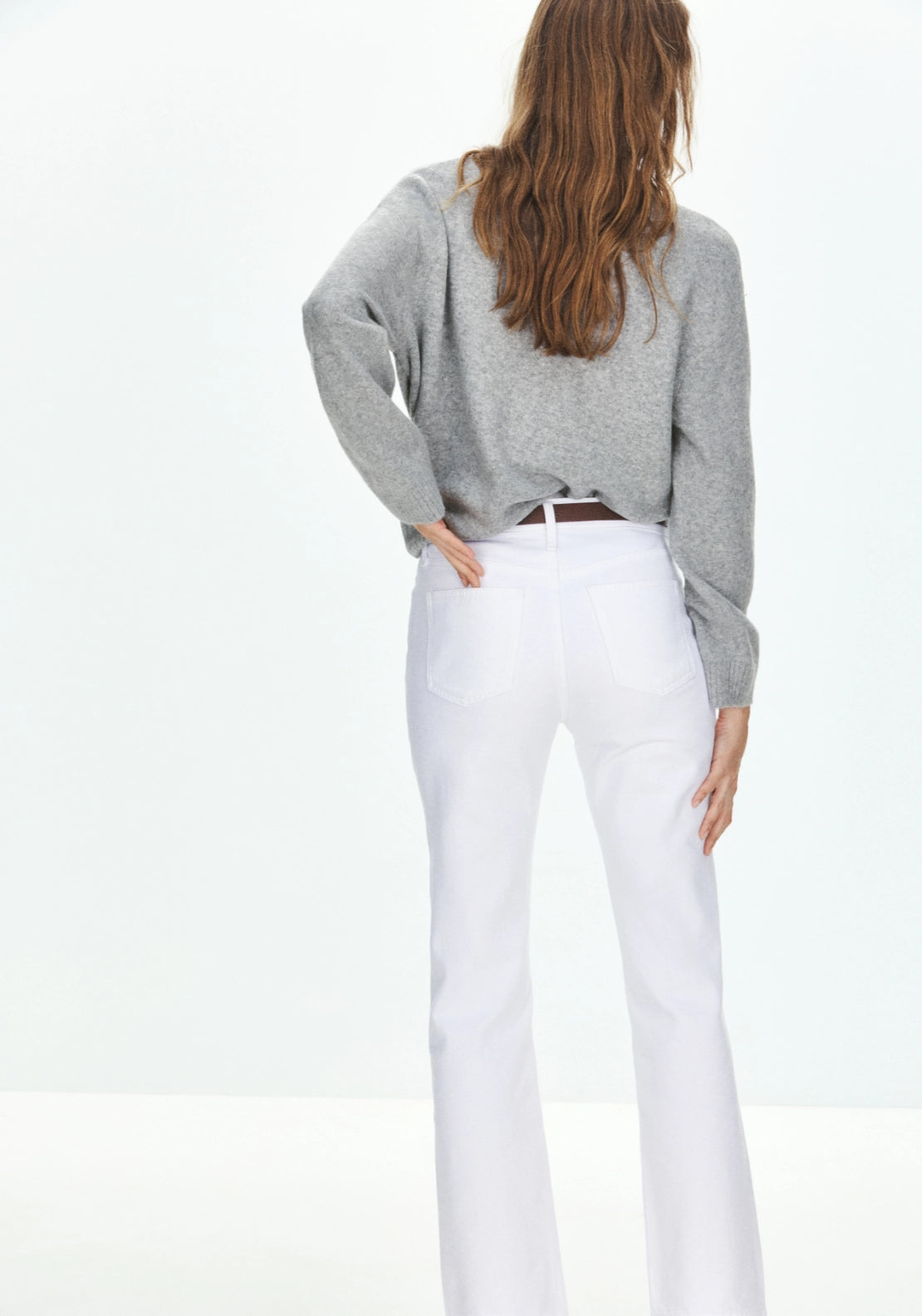 Knitted Sweater Crew Neck - Grey