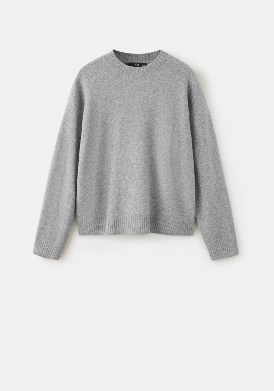 Knitted Sweater Crew Neck - Grey