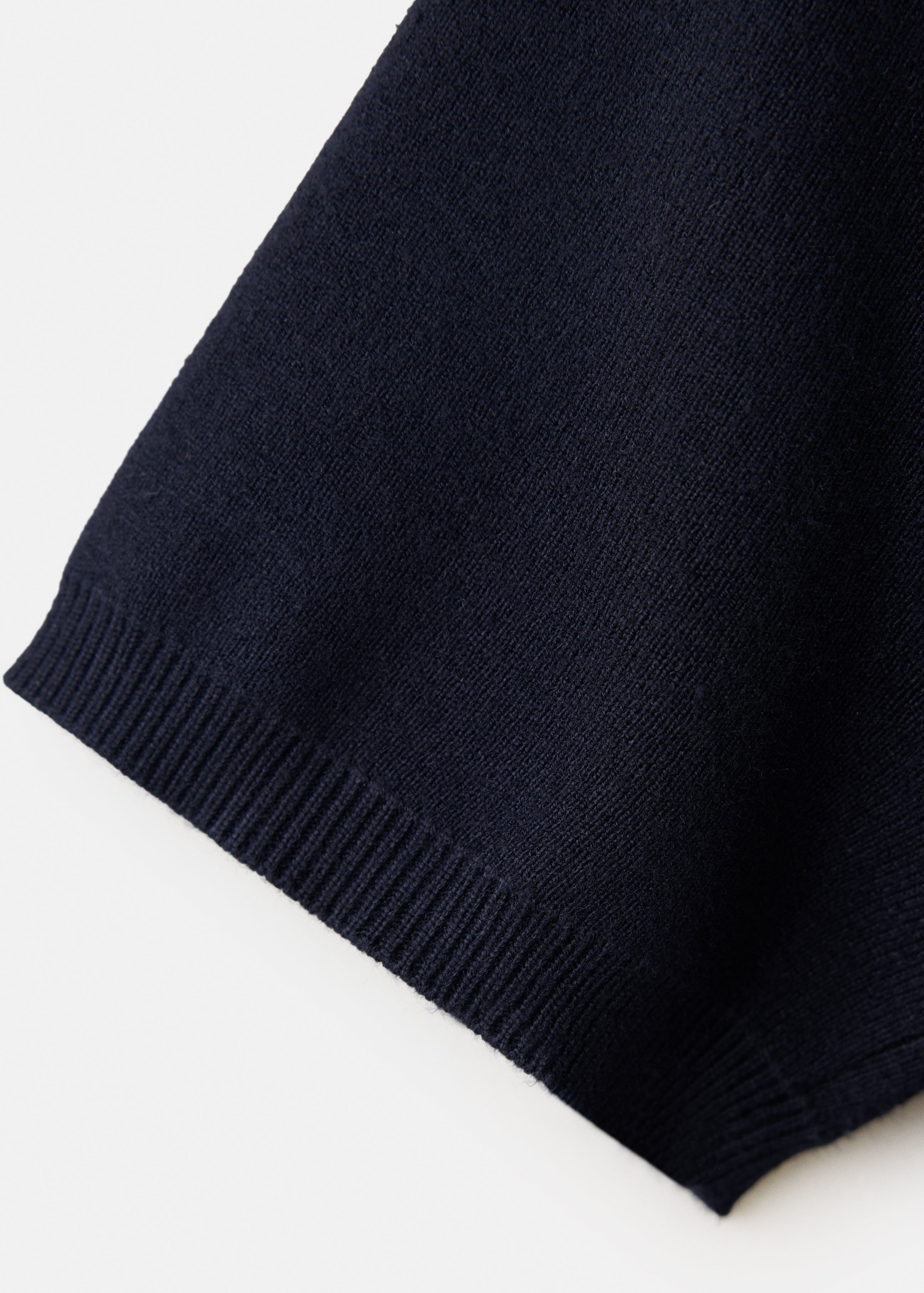 Sporty Striped Polo Neck Sweater - Blue